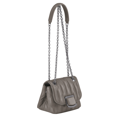Brioche XS Crossbody bag Turtledove - Leather (10143HVVP55) | Longchamp TH