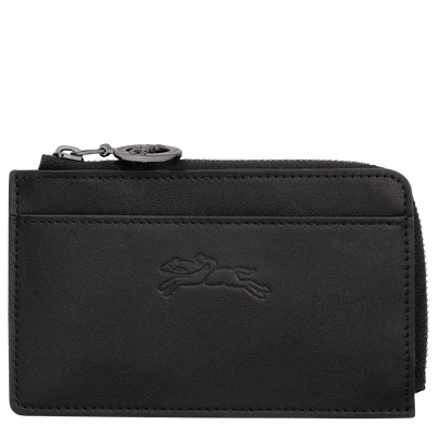 Le Pliage Xtra Card holder , Black - Leather