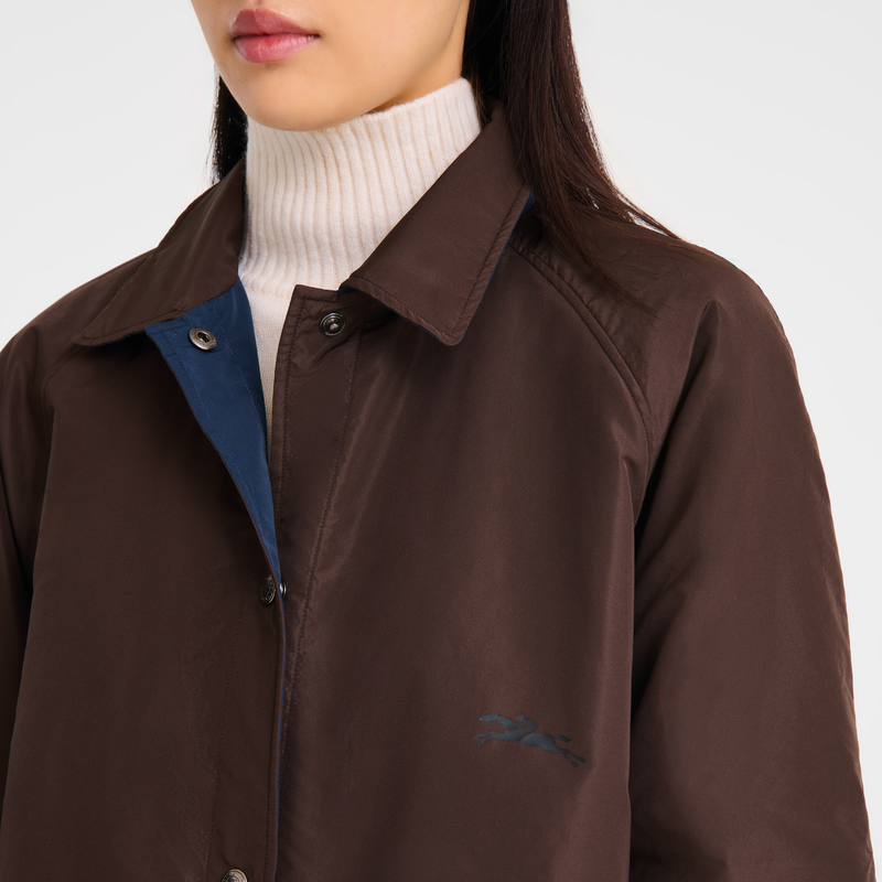 Padded blouson , Mocha/Navy - Techno taffeta  - View 5 of  8
