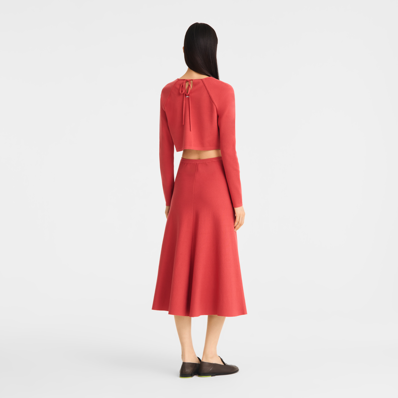 Skirt , Strawberry - Fluid knit  - View 4 of  4