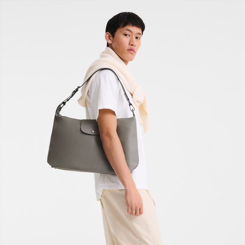 Le Pliage Xtra XL Hobo bag , Turtledove - Leather  - View 7 of  7