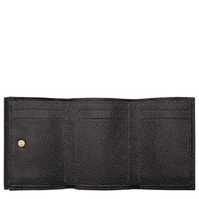 Le Foulonn&eacute; Compact wallet, Black