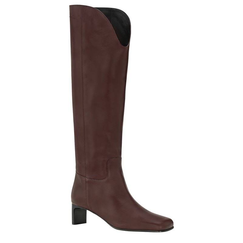 La Cavali&egrave;re Heel boots , Mocha - Leather  - View 2 of  4