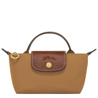 Le Pliage Original Pouch with handle , Fawn - Recycled canvas