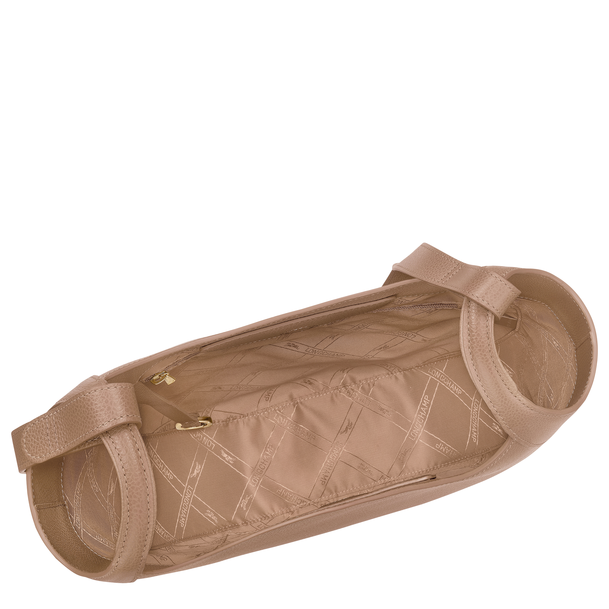 Le Foulonn&eacute; Hobo bag L, Biscuit