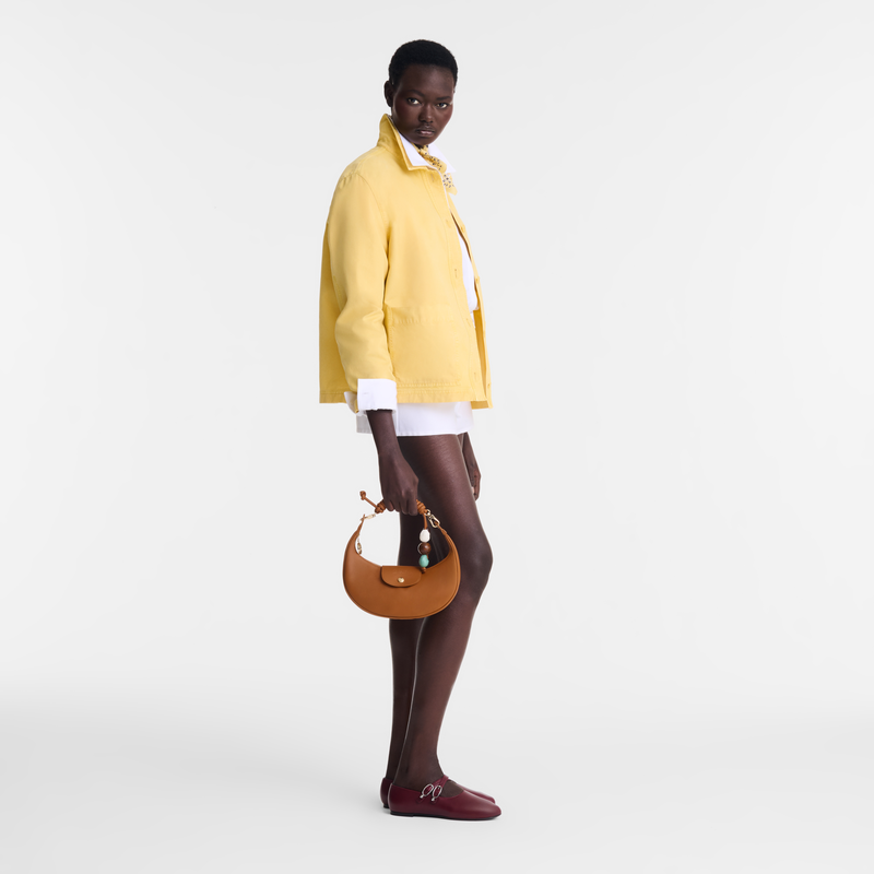 Le Pliage Xtra M Shoulder bag , Cashew - Leather  - View 2 of  6