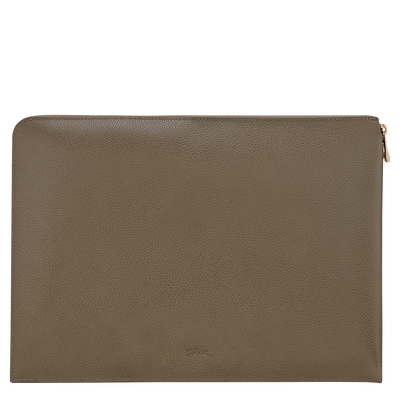 Le Foulonné Laptop case , Caper - Leather