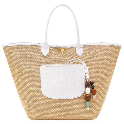 Le Pliage Collection Basket bag , White - Canvas