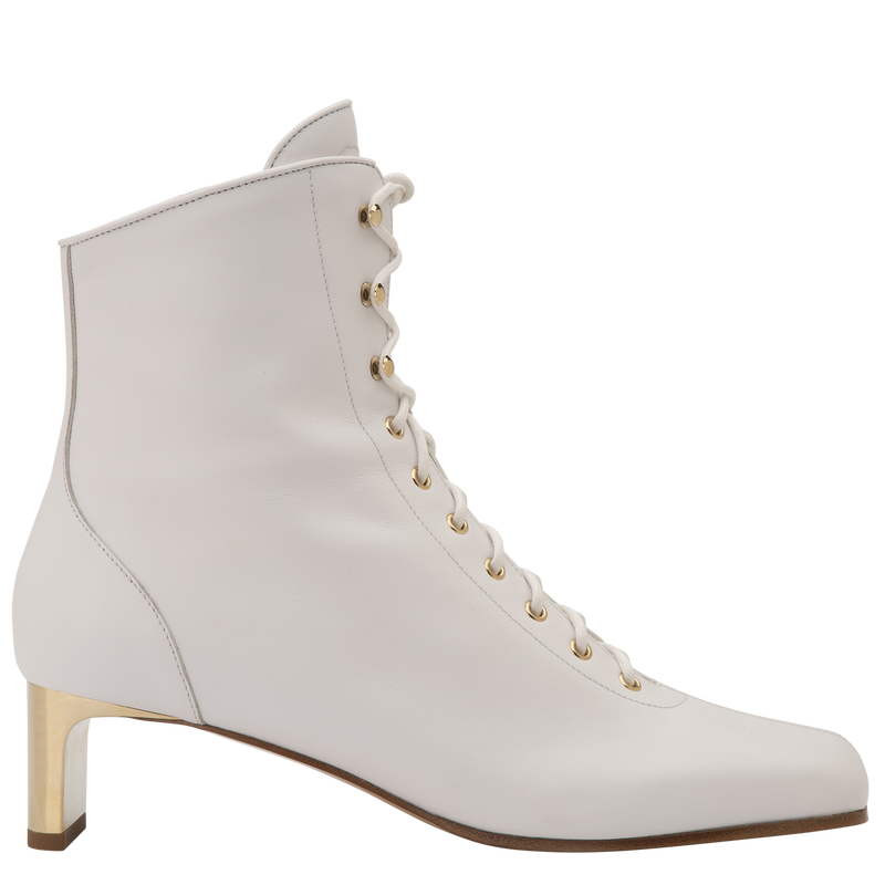 La Patineuse High heel low boots , White - Leather  - View 1 of  5