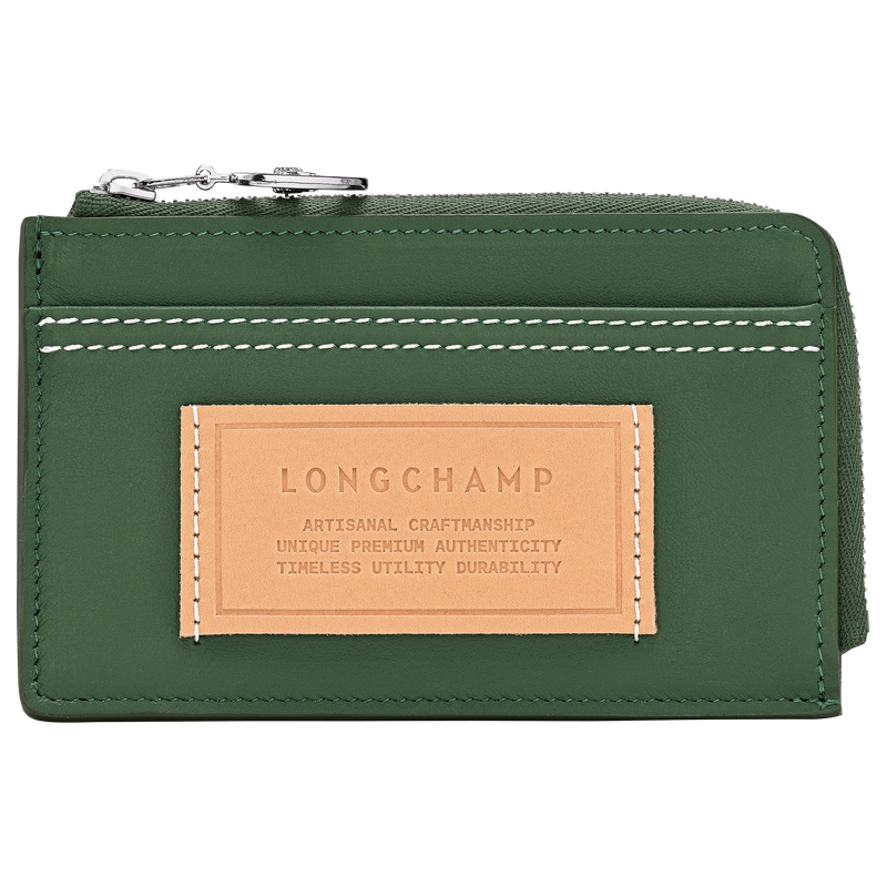 Le Pliage Xtra Card holder , British Green - Leather  - View 1 of  2