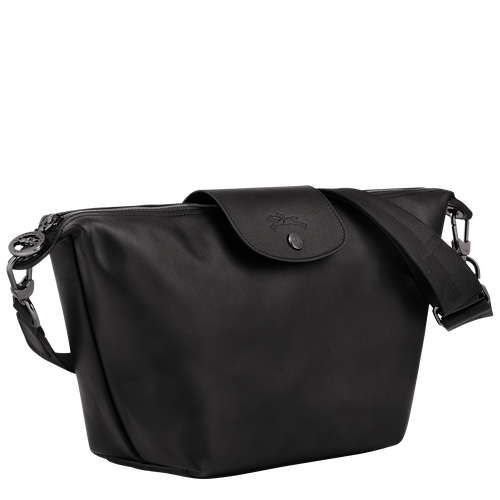 Le Pliage Xtra S Hobo bag , Black - Leather - View 3 of  6