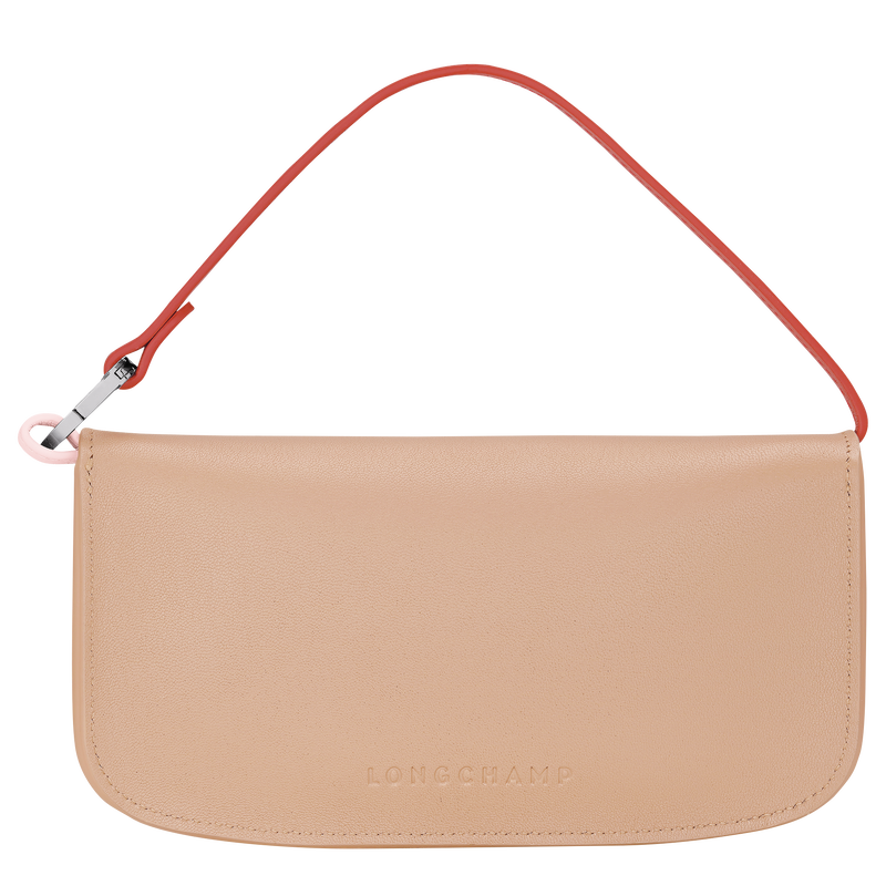 Le Pliage Collection Eyewear case , Beige - Leather  - View 4 of  4
