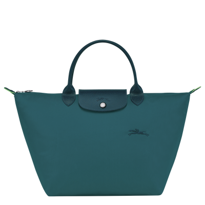 Le Pliage Green Handbag M, Peacock