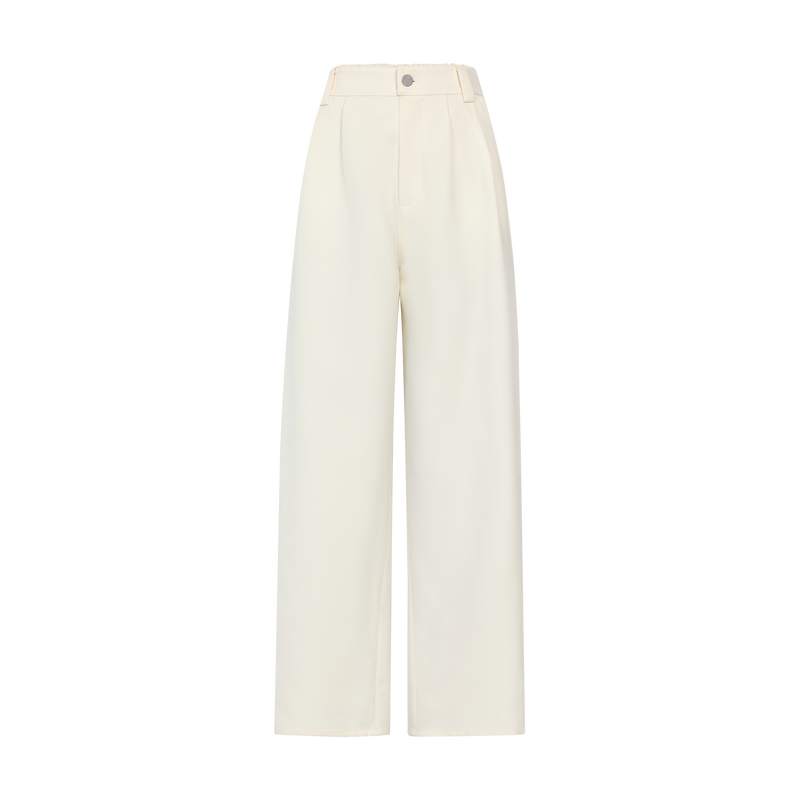 Trousers , Ivory - Crepe  - View 1 of  3