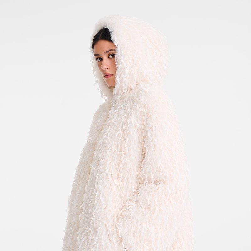 Coat , Ivory - Faux fur  - View 7 of  7