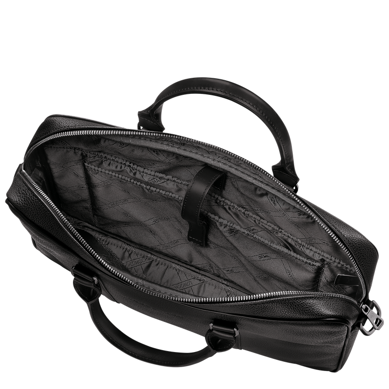 Le Foulonn&eacute; XS Briefcase , Black - Leather  - View 5 of  5