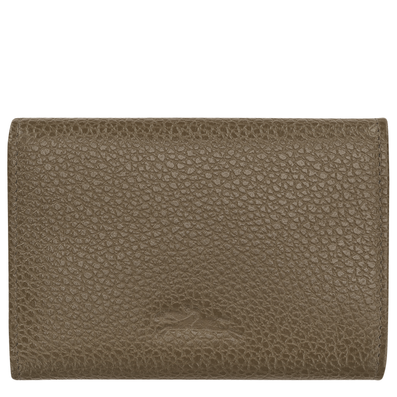 Le Foulonn&eacute; Compact wallet , Caper - Leather  - View 2 of  3