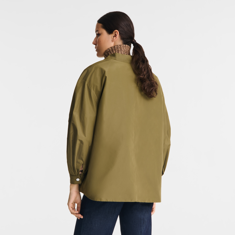Kimono jacket , Artichoke - Techno taffeta  - View 3 of  6