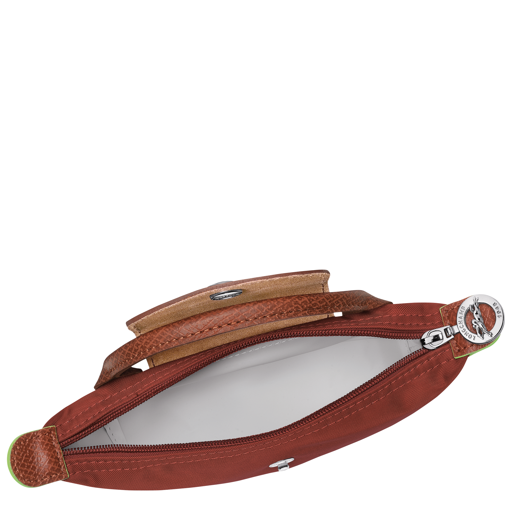 Pouch with handle, Chestnut - View 5 of
6 - zoom in Le Pliage Green Pouch with handle, Chestnut