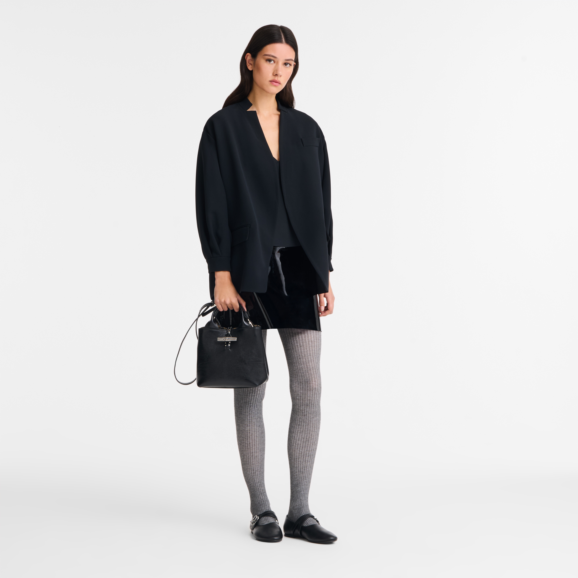 Handbag S, Black - View 2 of
7 - zoom in Le Roseau Handbag S, Black