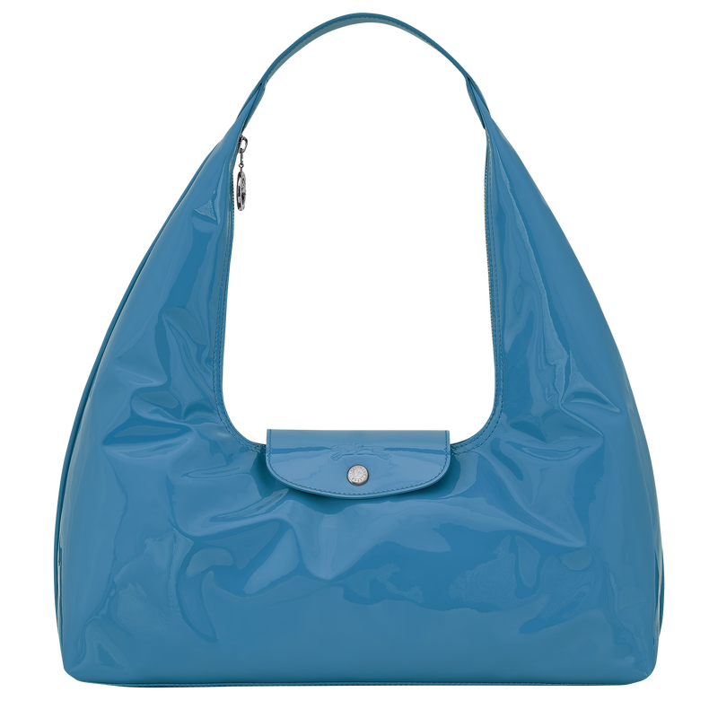 Le Pliage Xtra L Shoulder bag , Azure - Leather  - View 1 of  3