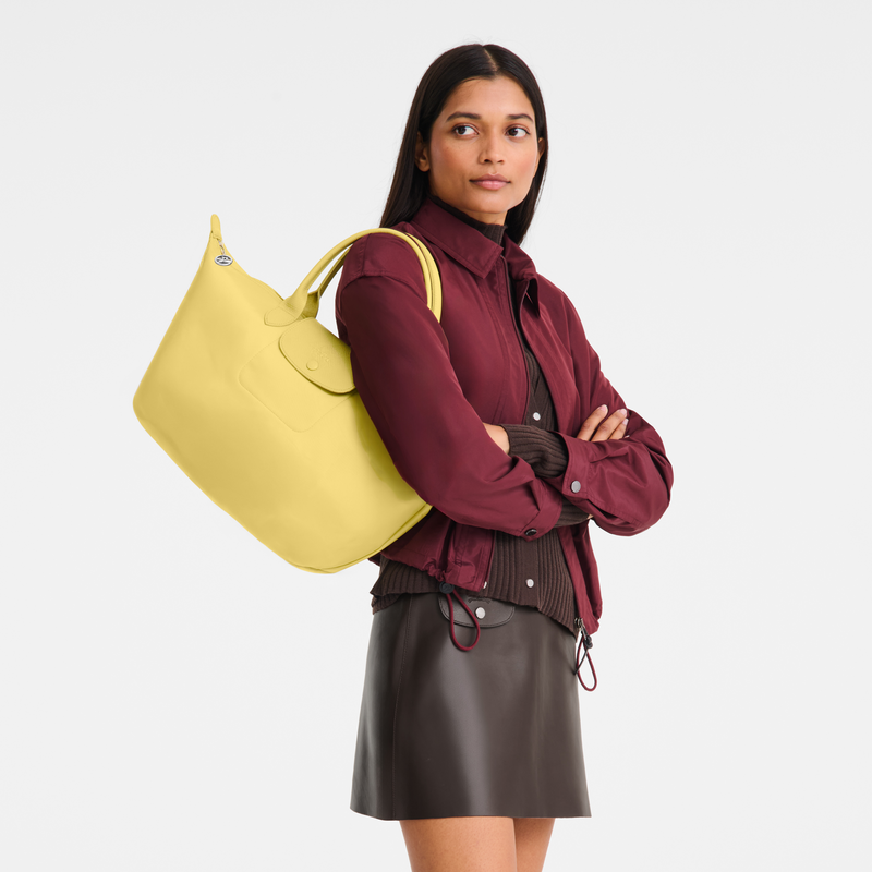 Le Pliage One L Handbag , Lime - Canvas  - View 8 of  8