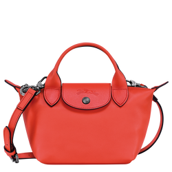 Le Pliage Xtra XS Handbag , Orange - Leather