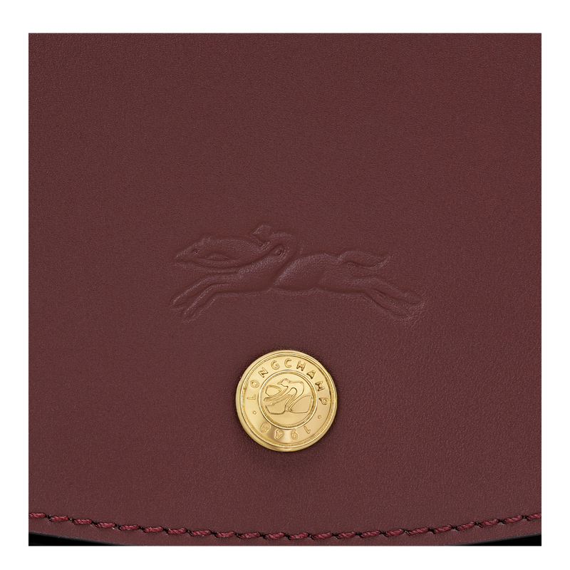 &Eacute;pure S Crossbody bag , Burgundy - Leather  - View 6 of  6