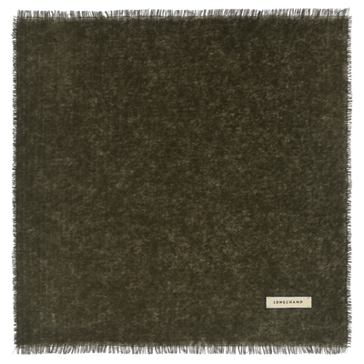 L'Hiver en douceur Stole , Olive - Cashmere