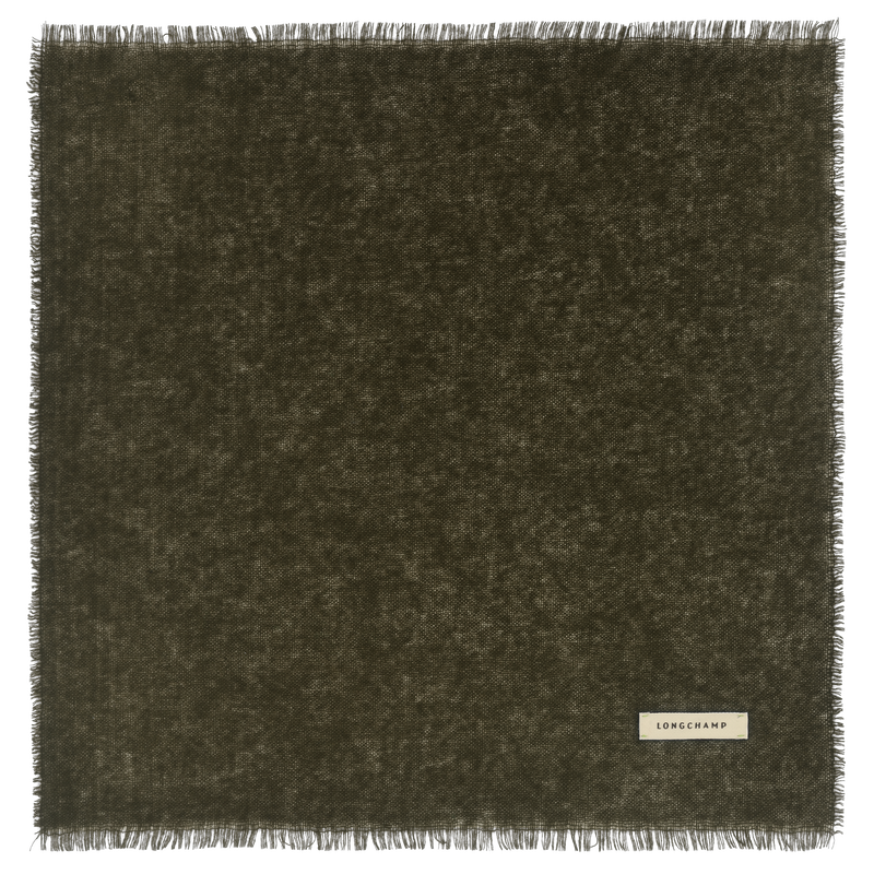 L'Hiver en douceur Stole , Olive - Cashmere  - View 1 of  2