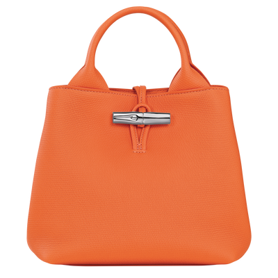 Le Roseau S Handbag , Orange - Leather