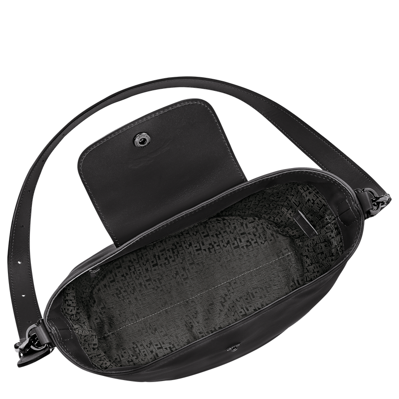 Le Pliage Xtra M Shoulder bag , Black - Leather  - View 5 of  6