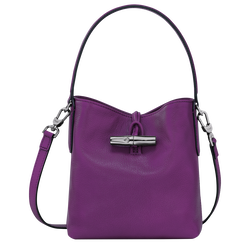 Roseau XS Bucket bag , Violet - Leather