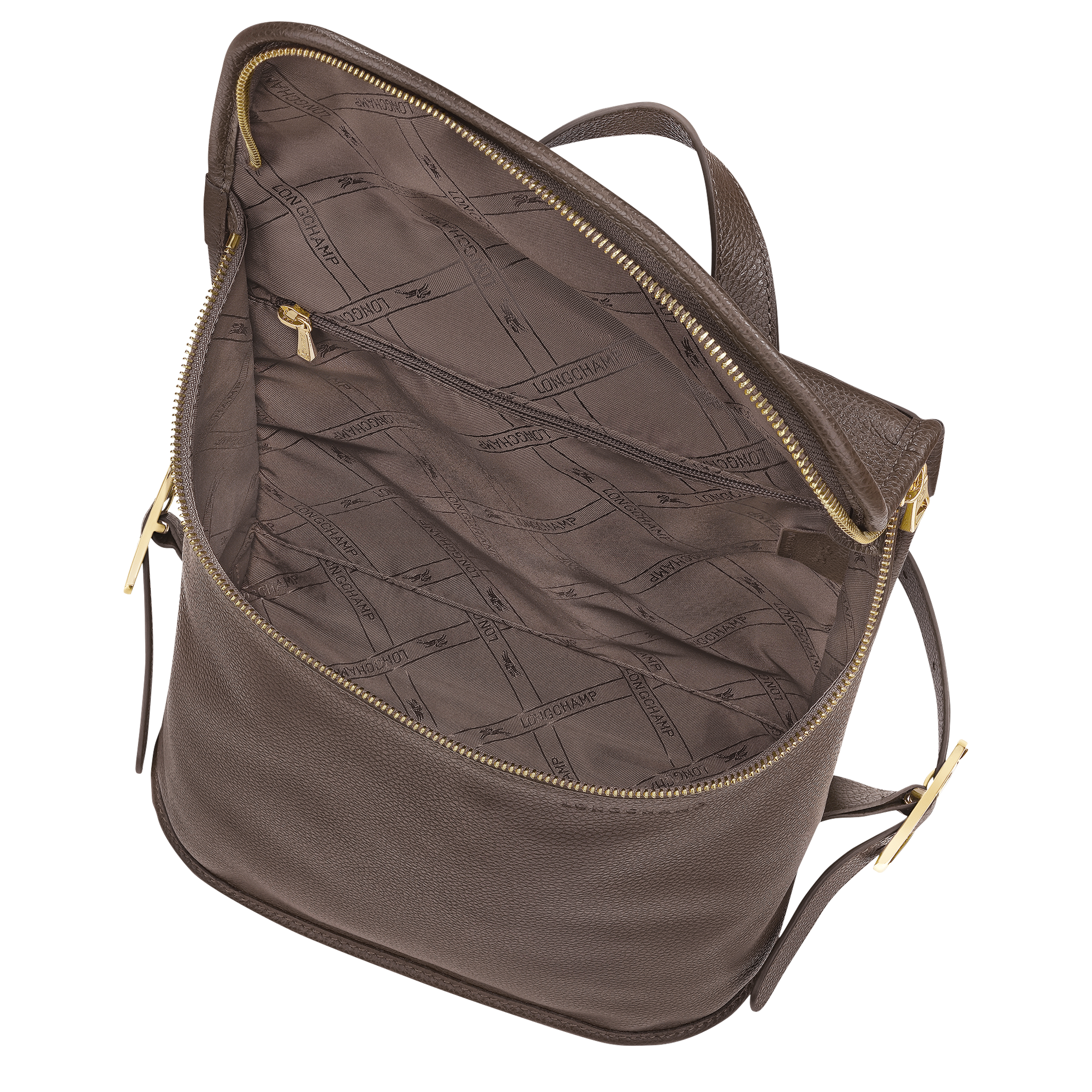 Le Foulonn&eacute; Backpack M, Taupe