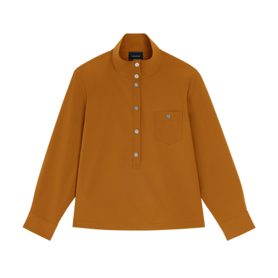 Top , Caramel - Technical poplin