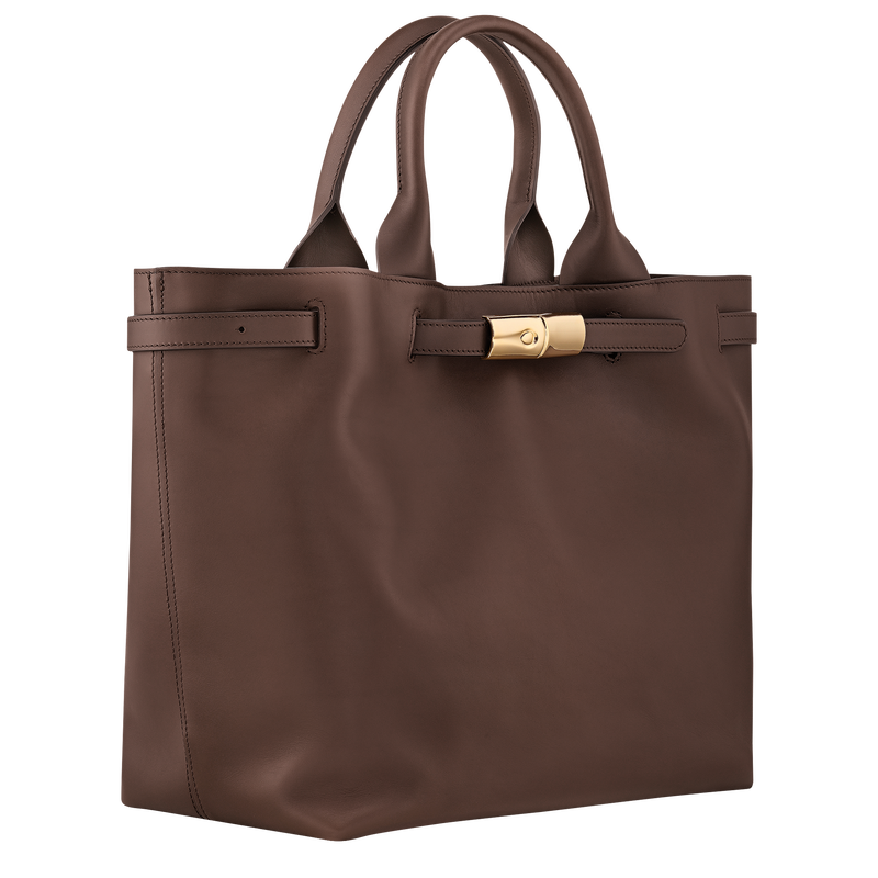Le Smart L Handbag , Mocha - Leather  - View 3 of  6