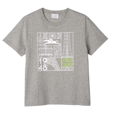 T-shirt , Grey - Printed jersey