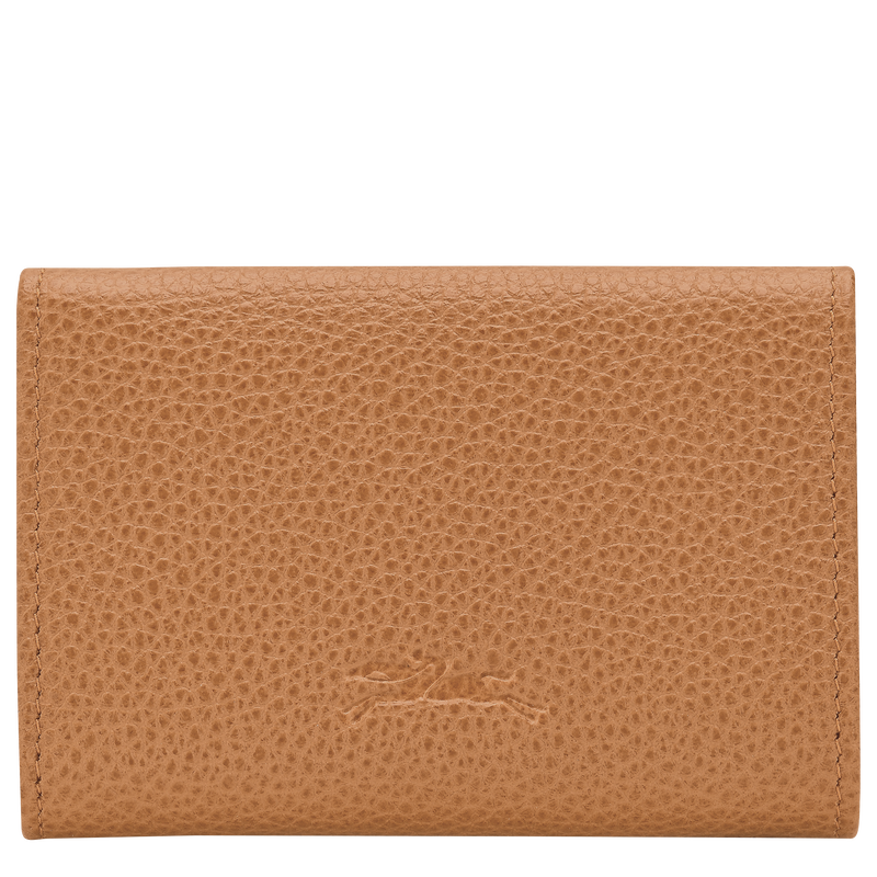 Le Foulonn&eacute; Compact wallet , Pecan - Leather  - View 2 of  2