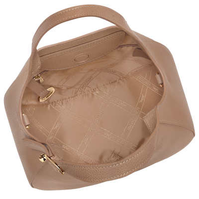 Le Foulonné Handbag S, Biscuit