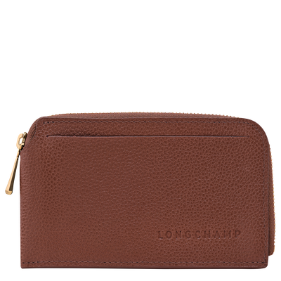 Le Foulonné Card holder , Coffee - Leather