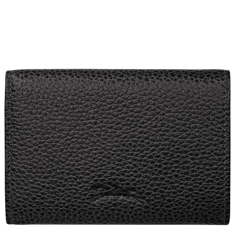 Le Foulonn&eacute; Compact wallet , Black - Leather  - View 2 of  3