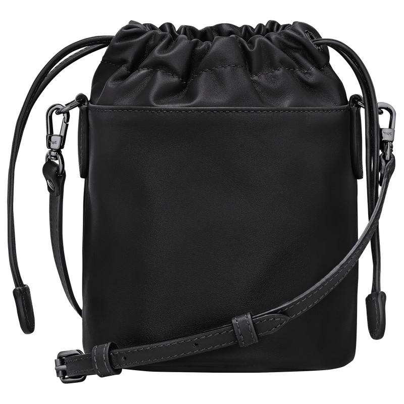 Le Pliage Xtra XS Bucket bag , Black - Leather  - View 4 of  6