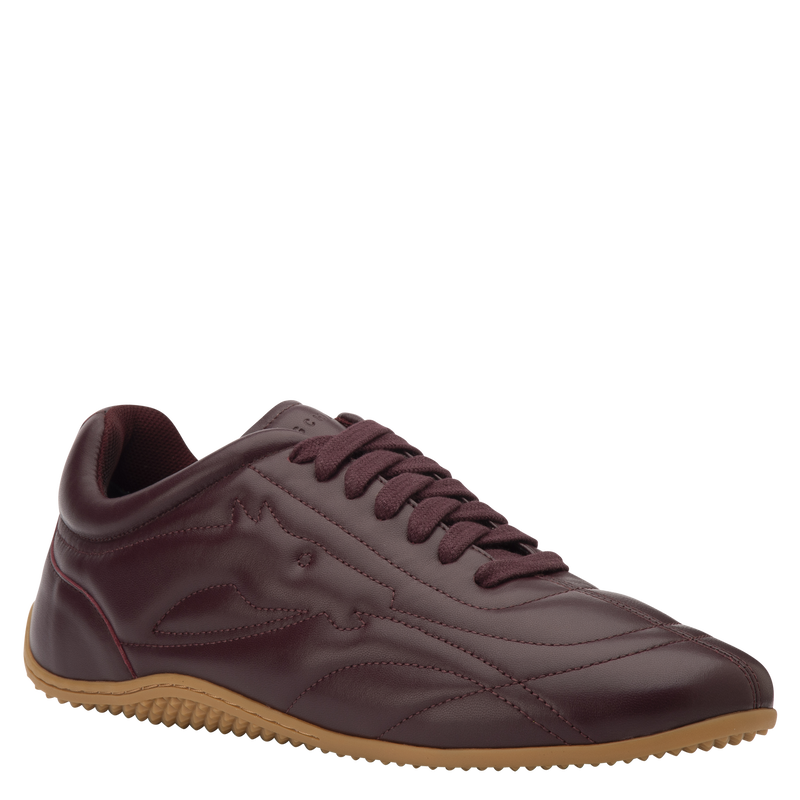 On-The-Go Sneakers , Burgundy - Leather  - View 3 of  7