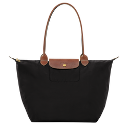 Le Pliage Original L Tote bag , Black - Recycled canvas