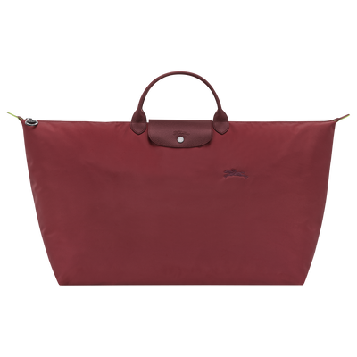 Le Pliage Green XL Travel bag , Pomegranate - Recycled canvas