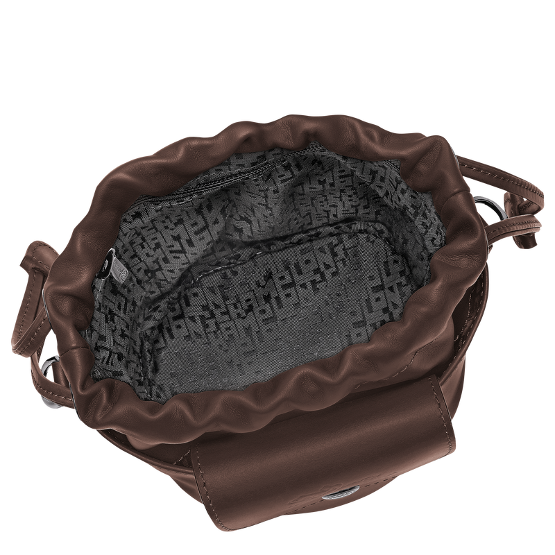 Le Pliage Xtra XS Bucket bag , Mocha - Leather  - View 5 of  7