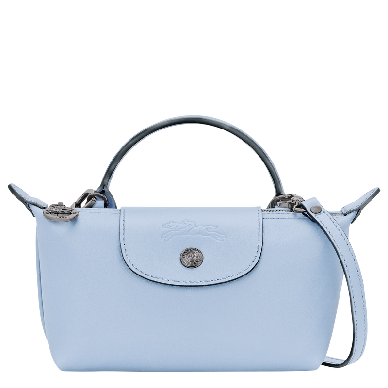Le Pliage Xtra XS Pouch , Wave - Leather  - View 1 of  5