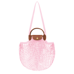 Le Pliage Filet L Mesh bag , Pink - Canvas
