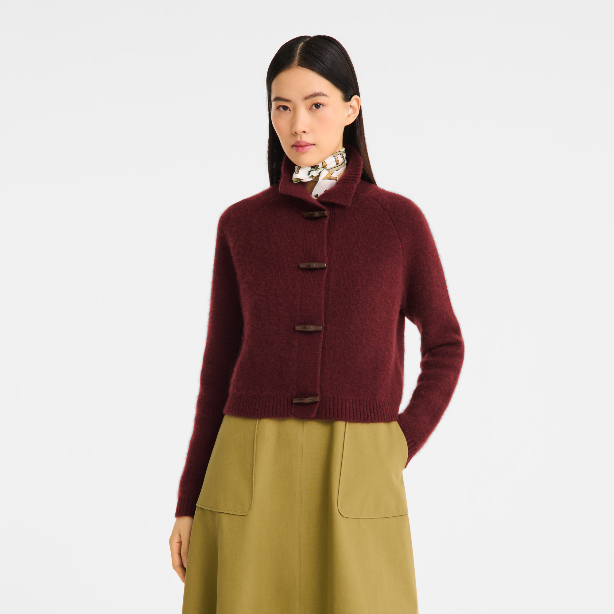 null Cardigan, Burgundy