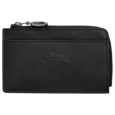Le Pliage Xtra Card holder , Black - Leather